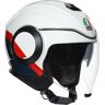 AGV Orbyt Block Jethelm - Schwarz Weiss Rot - XS - unisex