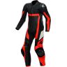 Dainese Gen-Z 1-Teiler Perforierte Kinder Lederkombi - Schwarz Rot - M 164 - unisex