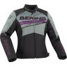 Bering Bario Damen Motorrad Textiljacke - Schwarz Grau Pink - 40 - female