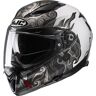 HJC F70 Spector Helm - Grau Weiss - XL - unisex