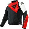 Dainese Sportiva Motorrad Lederjacke - Schwarz Weiss Rot - 62 - unisex