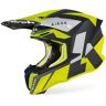 Airoh Twist 2.0 Lift Motocross Helm - Schwarz Gelb - M - unisex