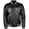 Helstons College Motorrad Lederjacke - Schwarz - 2XL - unisex