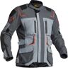 Lindstrands Myrvik Wasserdichte Motorrad Textiljacke - Grau Orange - 54 - unisex