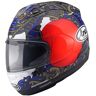 Arai RX-7V Evo Samurai Helm - Rot Blau - M - unisex