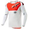 Alpinestars Supertech Ward Star Motocross Jersey - Weiss Orange - XL - unisex