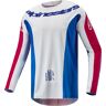 Alpinestars Techstar Pneuma Motocross Jersey - Weiss Rot Blau - M - unisex