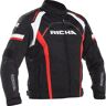 Richa Falcon 2 wasserdichte Motorrad Textiljacke - Schwarz Weiss Rot - L - unisex