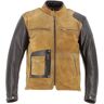 Helstons Johnson Suede Motorrad Lederjacke - Schwarz Beige - L - unisex