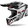 Airoh Wraaap Demon Motocross Helm - Schwarz Weiss Rot - XL - unisex