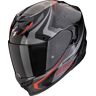 Scorpion Exo-520 Evo Air Terra Helm - Schwarz Rot Silber - L - unisex