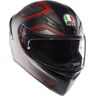 AGV K1-S Sling Helm - Schwarz Rot - 2XL - unisex