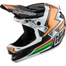 Troy Lee Designs D4 Carbon MIPS Ever Downhill Helm - Schwarz Weiss Gold - M - unisex