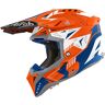 Airoh Aviator 3 Spin, Motocrosshelm Matt Neon-Orange/Blau/Weiß XS male