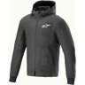 Alpinestars Radium Tech Hoodie, Textiljacke Schwarz/Weiß L male