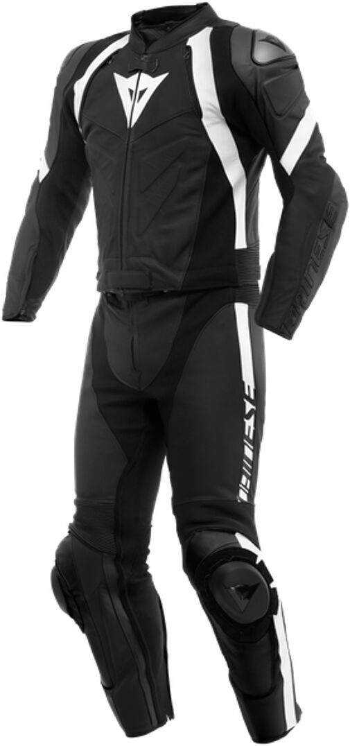 Dainese Avro 4 Motorrad Lederkombi - Schwarz Weiss - 52 - unisex