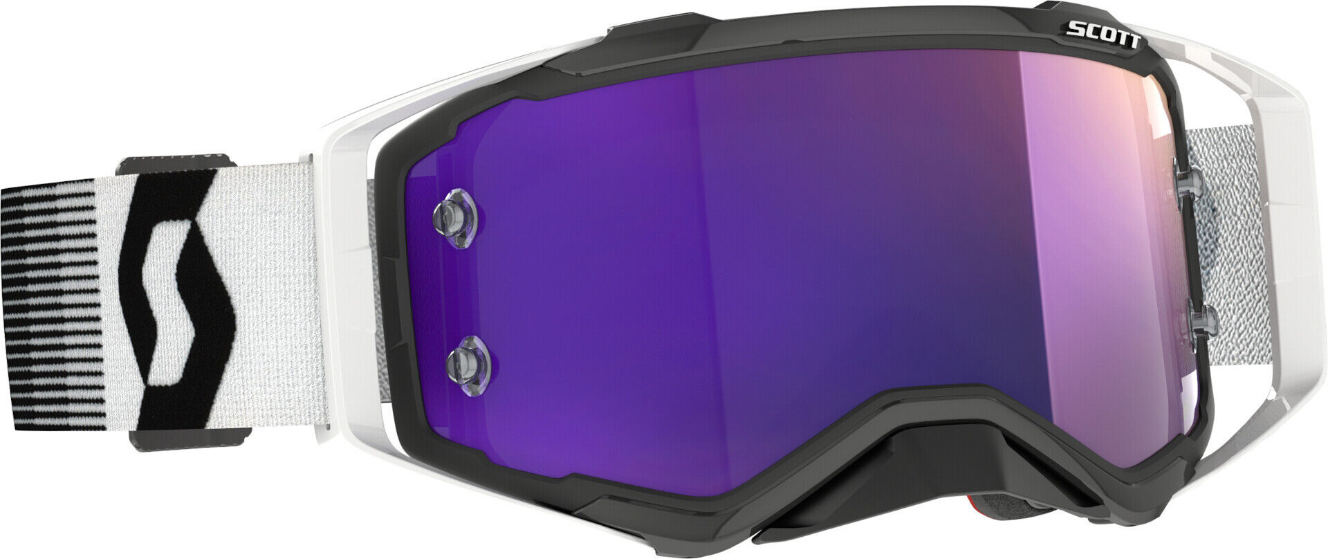 Scott Prospect Chrome Schwarz/Weiß Motocross Brille - Schwarz Weiss - Einheitsgröße - unisex