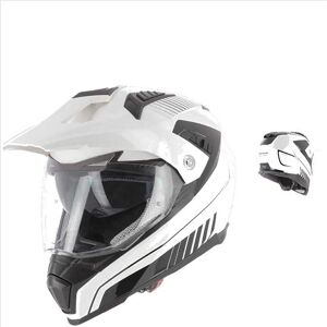 ASTONE Crossmax Shaft Blanco Casco Trail Con Gafas