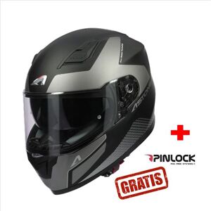 ASTONE Gt900 Race Mbk Gris/negro Mate + Pinlock Gratis