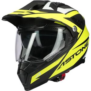 ASTONE Crossmax Ouragan Yellow Casco Trail Con Gafas