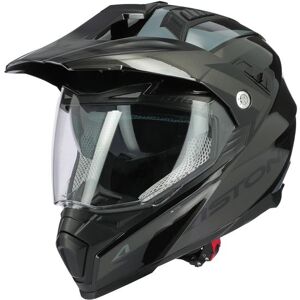 ASTONE Crossmax Ouragan  Bk Negro Casco Trail Con Gafas