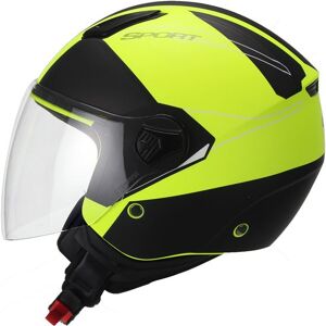 UNIK Cj-16 Sport Amarillo Mate Casco Jet Abierto