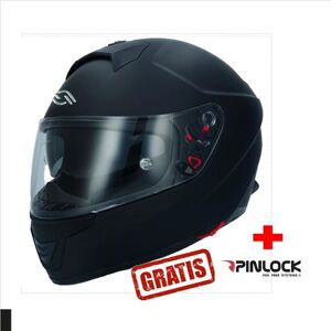 SHIRO Casco Fibra  Sh-351 Negro Mate Fiber + Pinlock Incluido