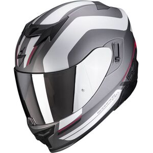 SCORPION Casco  Exo-520 Air Lemans Plata / Rojo Mate