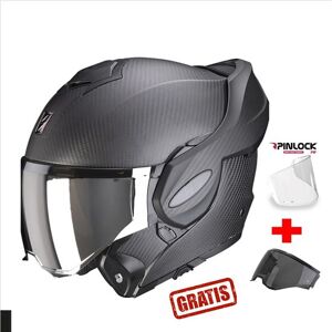 SCORPION Exo-Tech Carbon Mate+pinlock 70+pantalla Negra