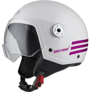 NZI Casco Infantil Jet  Vintage 3 Triband White Pink