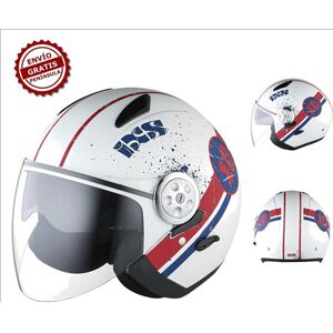 IXS Casco  Hx-137 Blanco Mate Con Gafas