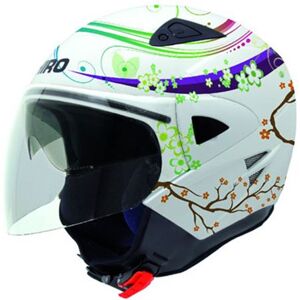 SHIRO Casco Jet  Sh-60 Ice Fairy Blanco Perlado Con Gafas Interiores