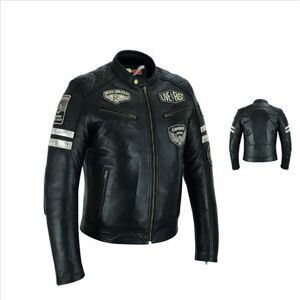 BSTAR Milano Negro Piel Envejecido Cafe Racer