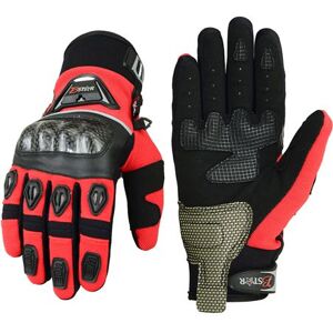 BSTAR Guantes Mx  Pilot Neopreno Rojo Refuerzos Carbono