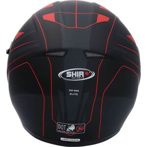 SHIRO Casco moto integral  sh600 negro/rojo mate xl