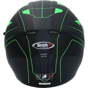 SHIRO Casco moto integral  sh600 negro/verde mate s