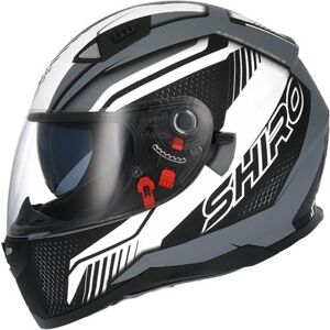 SHIRO Casco de moto integral  sh881 blanco l