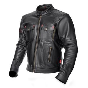 Chaqueta de cuero para moto ADRENALINE BOSTON PPE Talla 3XL