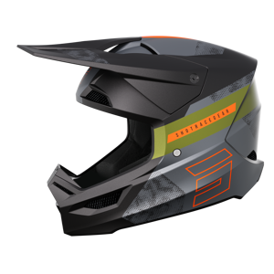 Shot Race Gear Casco de Cross Shot Furious Patrol Negro-Caqui