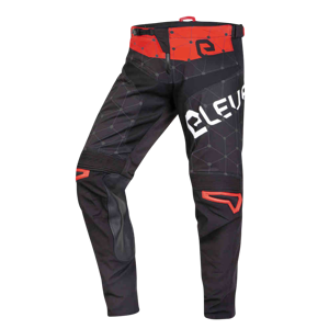 Eleveit Pantalones de Cross  X-Treme Negro-Rojo-Blanco