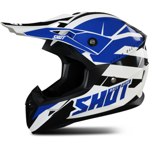 Shot Race Gear Casco de Cross Shot Pulse Revenge Blanco-Azul-Negro