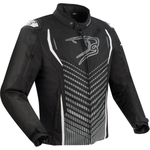 Bering Chaqueta de Moto  Gang Negro-Gris-Blanco