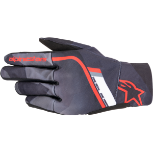 Alpinestars Guantes de Moto  Reef Negro-Gris Camuflaje-Rojo Brillante