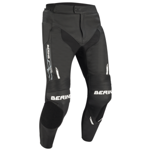 Bering Pantalones de Moto  Snap Negro-Blanco