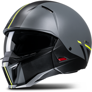 HJC Casco Jet  i20 Batol Negro-Hi-Vis-Amarillo