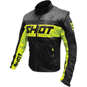 Shot Race Gear Chaqueta de Enduro Shot Lite 3.0 Negro-Amarillo Neón