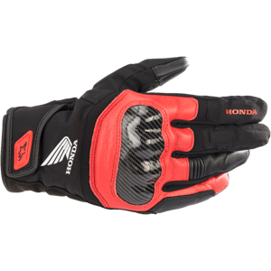 Alpinestars Guantes de Moto  Honda SMX Z Drystar Negro-Rojo Brillante