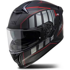 iXS Casco Integral  422 FG 2.1 Negro Mate-Rojo