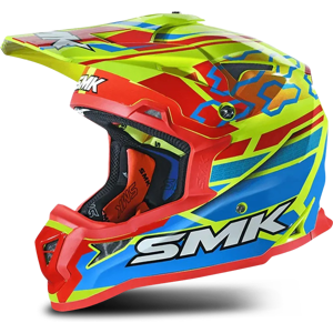 SMK Casco de Cross  Allterra Tribou Amarillo