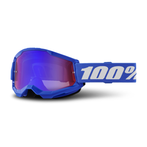 100% Gafas de Cross Niño  Strata 2 Azul-Rojo